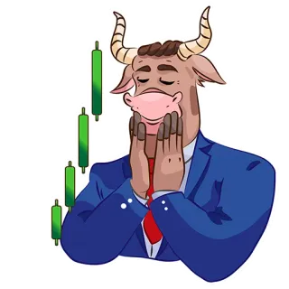 Rich Bull by @STICK17 telegram stickers