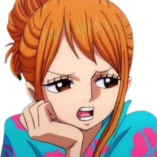 👑 Nami One Piece Anime, One Piece, Nami, Personnage, Dessin animé whatsapp sticker