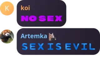 ❌ NO SEX
SEX IS EVIL セックス, 悪, メッセージ, テキスト telegram sticker