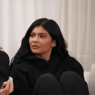 😐 Kylie Jenner Keeping Up with the Kardashians kylie jenner, phản ứng, bối rối, không chắc chắn, truyền hình thực tế, kuwtk whatsapp sticker