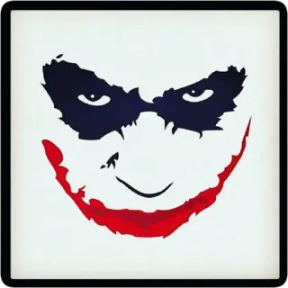 🃏 Joker ジョーカー, ヴィラン, バットマン, DCコミックス, ピエロ, 顔 telegram sticker