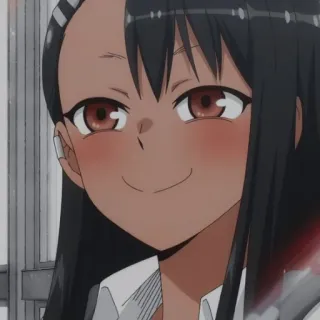❤️ Nagatoro Don't Toy With Me, Miss Nagatoro anime, nagatoro, cute, girl, kawaii telegram sticker