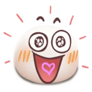 😁 feliz, alegre, animado, desenho animado, fofo, expressão, coração, emoji telegram sticker