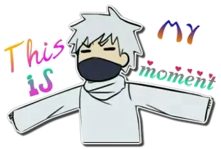 🥷 This is my moment character, moment, cute telegram sticker