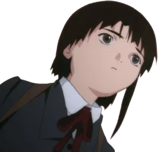 ✂ Anime, Gadis, Seragam sekolah, Kartun telegram sticker