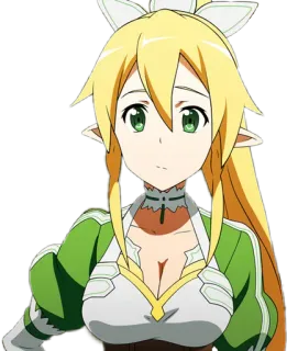 😕 Leafa Sword Art Online Anime, Personnage, Jeu vidéo, Fantasy, Elfe, Leafa, Sword Art Online whatsapp sticker