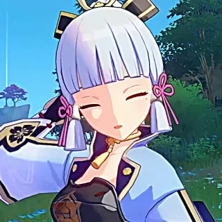 ❄️ Ayaka Genshin Impact Anime, Genshin Impact, Ayaka, Karakter, Video game telegram sticker