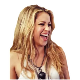 😂 Shakira Shakira, cantora, celebridade, mulher, cabelo loiro telegram sticker