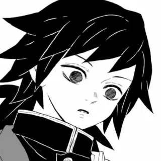 🍕 Giyu Tomioka Demon Slayer Anime, Manga, Giyu Tomioka, Demon Slayer, Personnage, Épée whatsapp sticker