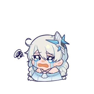 😭 anime, crying, chibi, sad, character, sticker telegram sticker