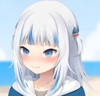 🔱 Gawr Gura anime, vtuber, hai, niedlich, gawr gura whatsapp sticker