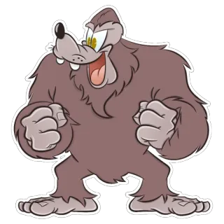 🦍 Goofy глупый, мультфильм, Дисней, персонаж, обезьяна telegram sticker