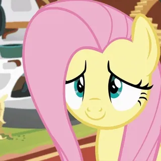 🥰 Fluttershy My Little Pony Poni, Kartun, Lucu, Kuda, Binatang telegram sticker