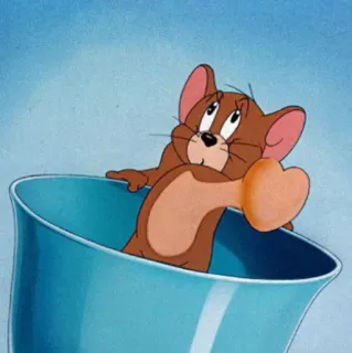 😾 Jerry Mouse Tom and Jerry мультфильм, мышь, Джерри, Том и Джерри, животное telegram sticker