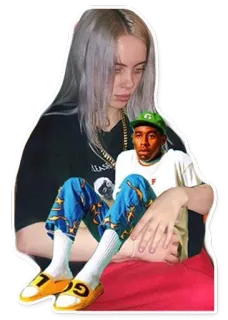 🌼 Billie Eilish певец, знаменитость, музыкант, поп-звезда telegram sticker