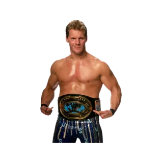 😊 Chris Jericho catch, athlète, champion du monde, divertissement sportif telegram sticker