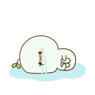 💘 sad, crying, cartoon, character, emotional telegram sticker