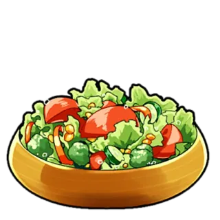 🍜 салат, еда, здоровый, овощи, миска, помидор, огурец telegram sticker