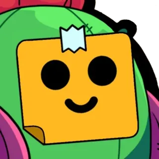 🙂 cartoon, character, spike, brawl stars, cactus telegram sticker