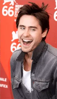 😂 Jared Leto Jared Leto, Aktor, Gwiazda, Piosenkarz, Muzyk telegram sticker