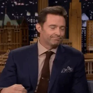 🔮 Hugh Jackman actor, celebrity, talk show, man whatsapp sticker