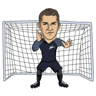 ✋ fútbol, portero, deportes, fútbol, atleta telegram sticker