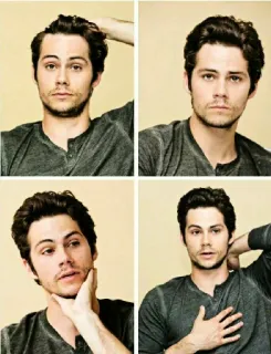 🙄 Dylan O'Brien portrait, actor, celebrity, man, dylan o'brien, teen wolf telegram sticker