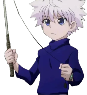😔 Killua Zoldyck Hunter x Hunter アニメ, キルア, HUNTER×HUNTER, カートゥーン telegram sticker
