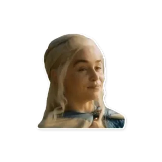 😊 Daenerys Targaryen Game of Thrones Daenerys, Game of Thrones, Koningin, Fantasy, HBO, TV Serie, Khaleesi whatsapp sticker