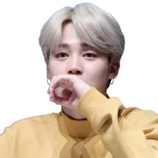 🤭 Jimin Jimin, BTS, K-pop, singer, idol, Korean, celebrity, music telegram sticker