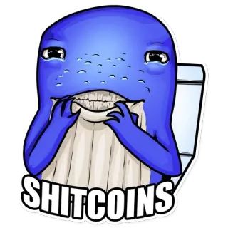 🚽 SHITCOINS Criptomoeda, Meme, Finanças, Baleia telegram sticker