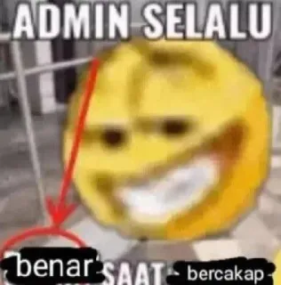 😝 Emoji ADMIN SELALU benar SAAT bercakap telegram sticker