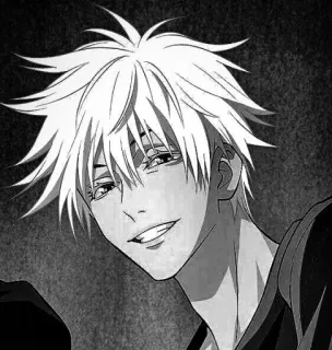 ♥ Gojo Satoru Jujutsu Kaisen Anime, Gojo Satoru, Jujutsu Kaisen, Manga, Cheveux Blancs, Personnage telegram sticker