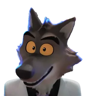 😀 Mr. Wolf The Bad Guys анимированный, волк, плохие парни, фильм, мультфильм, персонаж telegram sticker