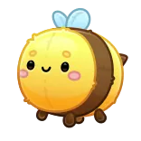 🎁 abeille, dessin animé, mignon, animal, insecte whatsapp sticker