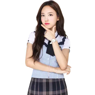 🤔 Nayeon kpop, twice, idola, cewek, orang, asia whatsapp sticker