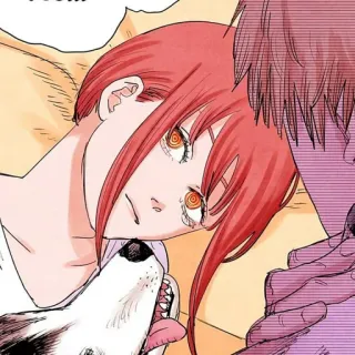 🍒 Makima Chainsaw Man Anime, Manga, Hund, Mädchen, Chainsaw Man, Makima telegram sticker