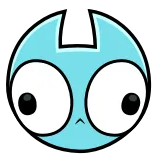😳 Cartone animato, Personaggio, Adesivo, Carino, Alieno telegram sticker
