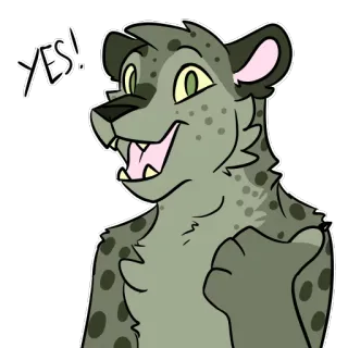 Midori Leopard telegram stickers