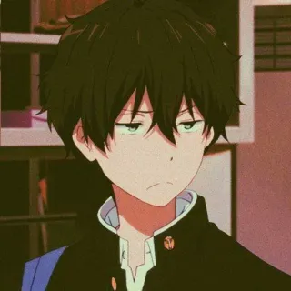 Hotaro Oreki // @ZoldyckStickers telegram stickers