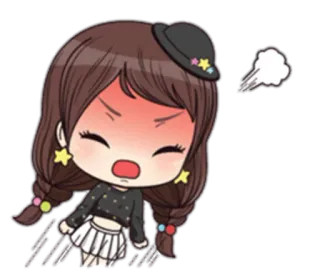 😤 bravo, desenho animado, expressão, frustrado, irritado telegram sticker