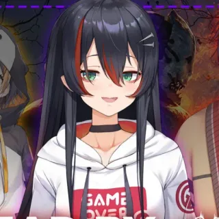 👻 GAME OVER Anime, Game, Overwatch, VTuber whatsapp sticker