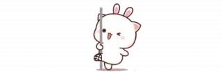 🫖 imut, binatang, kelinci, pole dance, stiker telegram sticker
