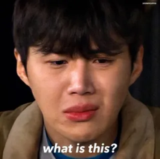 🙄 what is this? triste, pleurer, contrarié, questionnement, homme, émotionnel telegram sticker