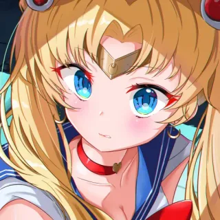 🌕 Sailor Moon Anime, Fille, Sailor Moon, Dessin animé telegram sticker