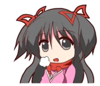 😦 Anime, Chibi, Niedlich, Mädchen, Kawaii telegram sticker