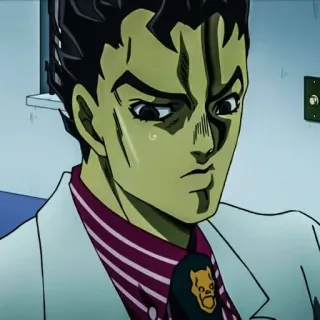 💥 Yoshikage Kira JoJo's Bizarre Adventure Anime, JoJo's Bizarre Adventure, Yoshikage Kira, Personaje, Manga whatsapp sticker