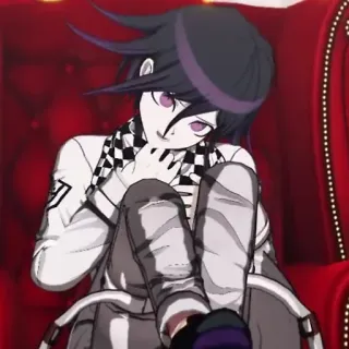 😣 Kokichi Oma Danganronpa Аниме, Персонаж, Видеоигра, Фанатское творчество, Кокичи Ома, Danganronpa telegram sticker
