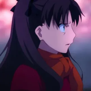 🤬 Rin Tohsaka Fate/stay night Anime, Personaggio, Rin Tohsaka, Fate/stay night, Manga telegram sticker
