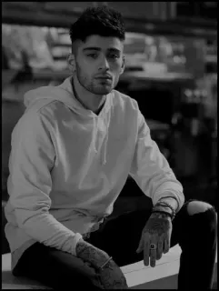 🌑 Zayn Malik ゼイン・マリク, 歌手, 有名人, ミュージシャン, ポートレート telegram sticker